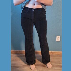Black Velvet Bell Bottom Pants